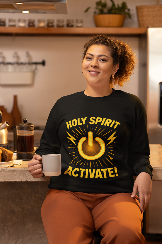 "Holy Spirit Activate" - Christian Sweatshirt - Unisex