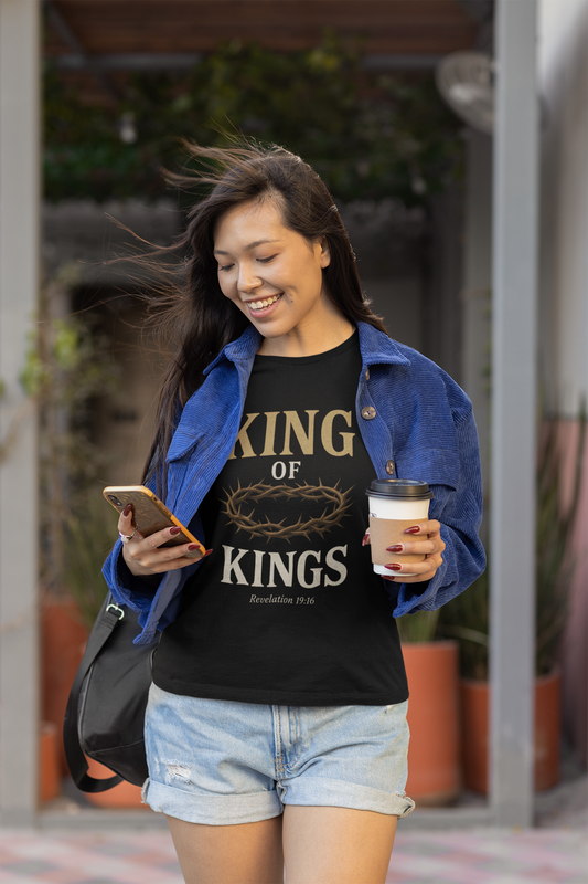 “King of Kings” Religious T-Shirt – Bold Declaration of Faith