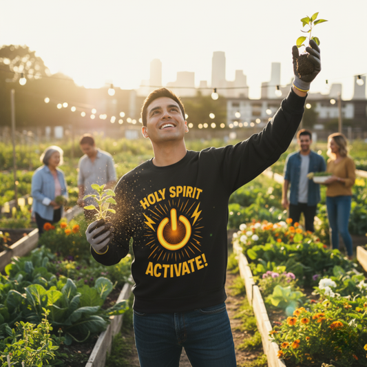 "Holy Spirit Activate" - Christian Sweatshirt - Unisex