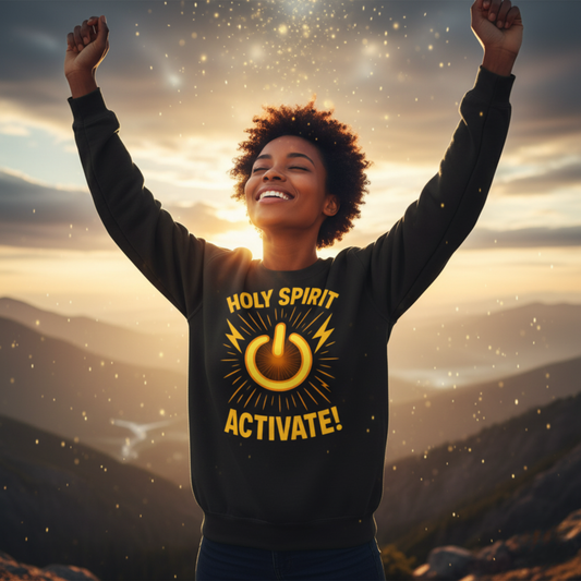 "Holy Spirit Activate" - Christian Sweatshirt - Unisex