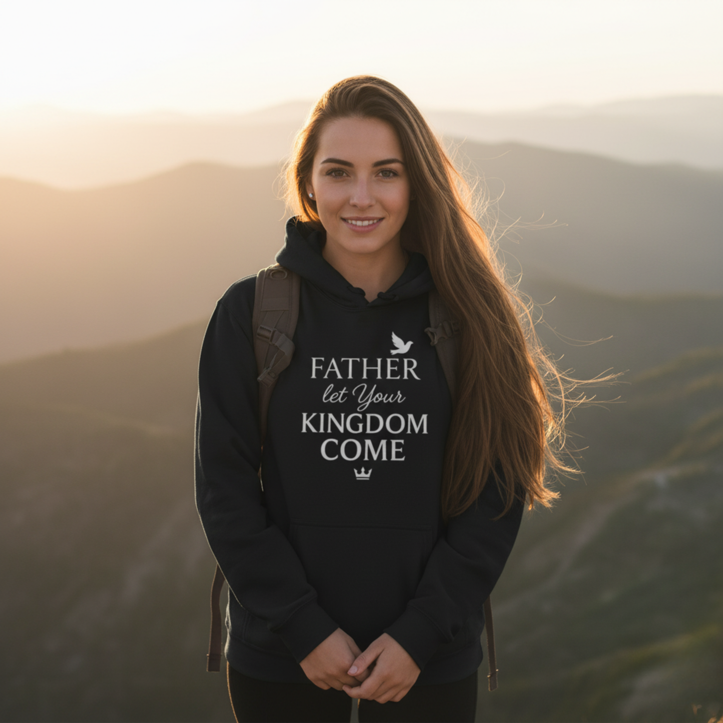 "Father, Let Your KIngdom, Come" Hoodie - Unisex Heavy Blend Christian Hoodie for Relaxation & Faith