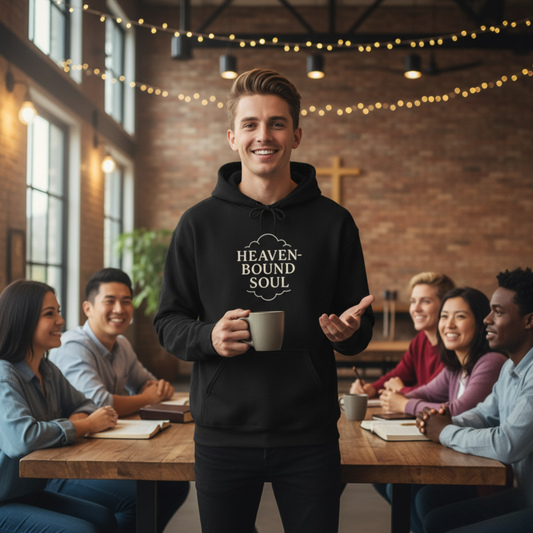 “Heaven-Bound Soul” Religious Hoodie – Unisex Pullover for Spiritual Encouragement