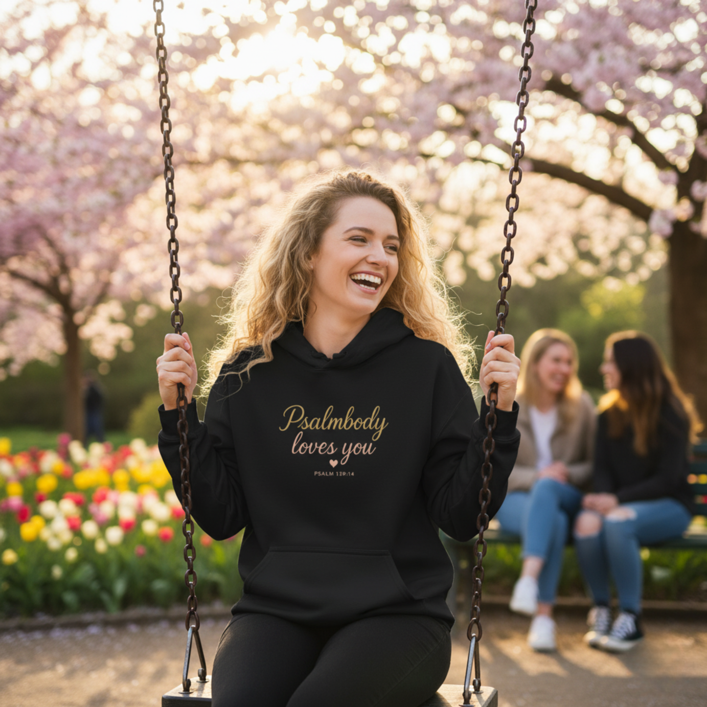 "Psalmbody Loves You" Hoodie - Unisex Heavy Blend Christian Hoodie for Relaxation & Faith