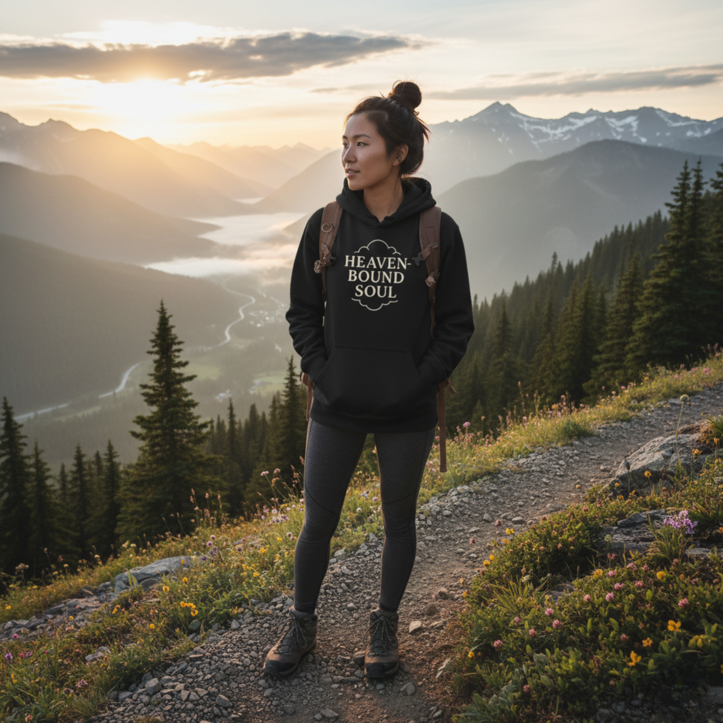 “Heaven-Bound Soul” Religious Hoodie – Unisex Pullover for Spiritual Encouragement