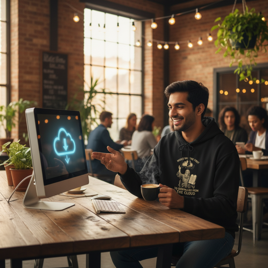 “Moses Was the 1st to Download from the Cloud” Hoodie – Unisex Religious Pullover with a Clever Twist