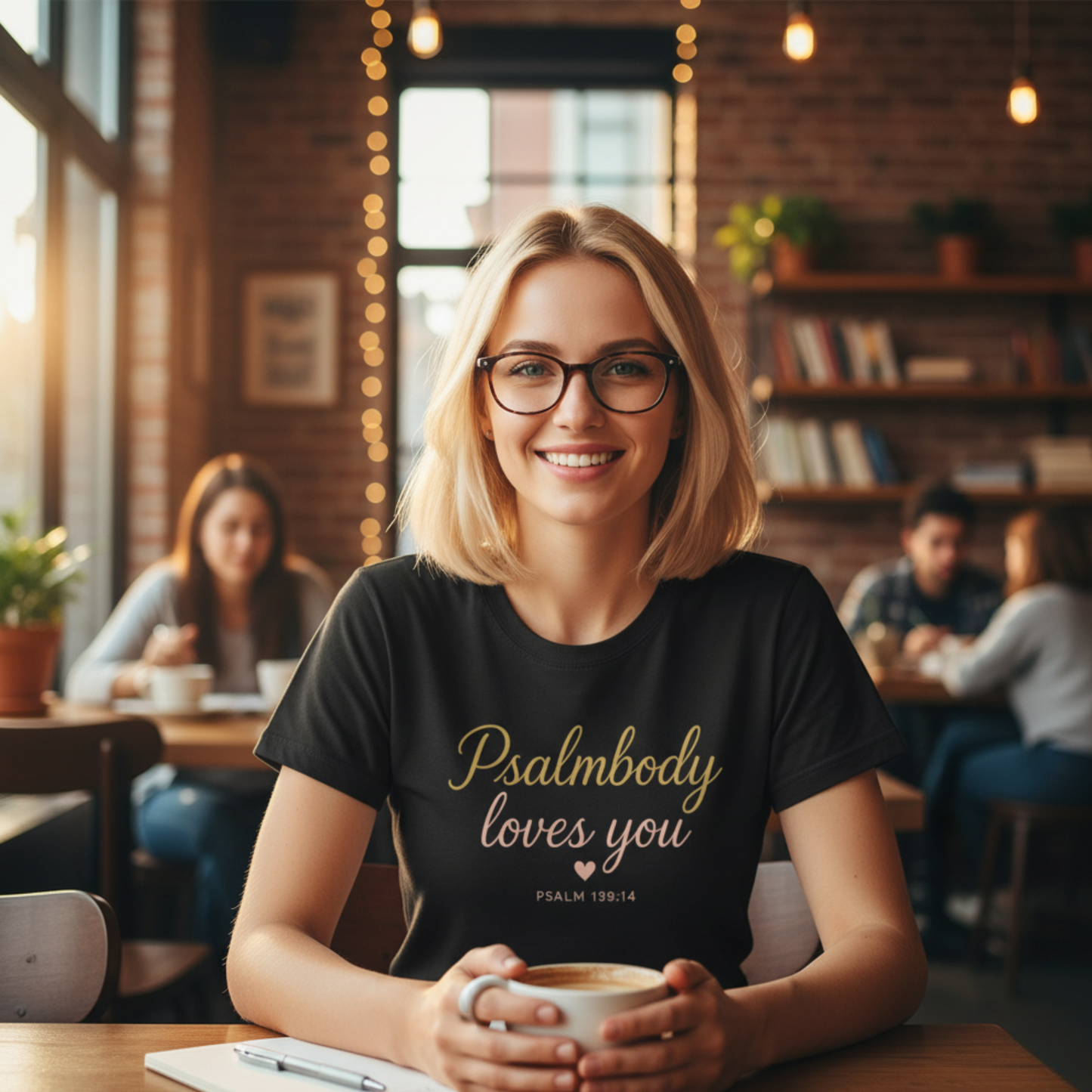 "Psalmbody Loves You" . Unisex Jersey Short Sleeve Tee - Casual Christian Graphic Shirt for Positive Vibes