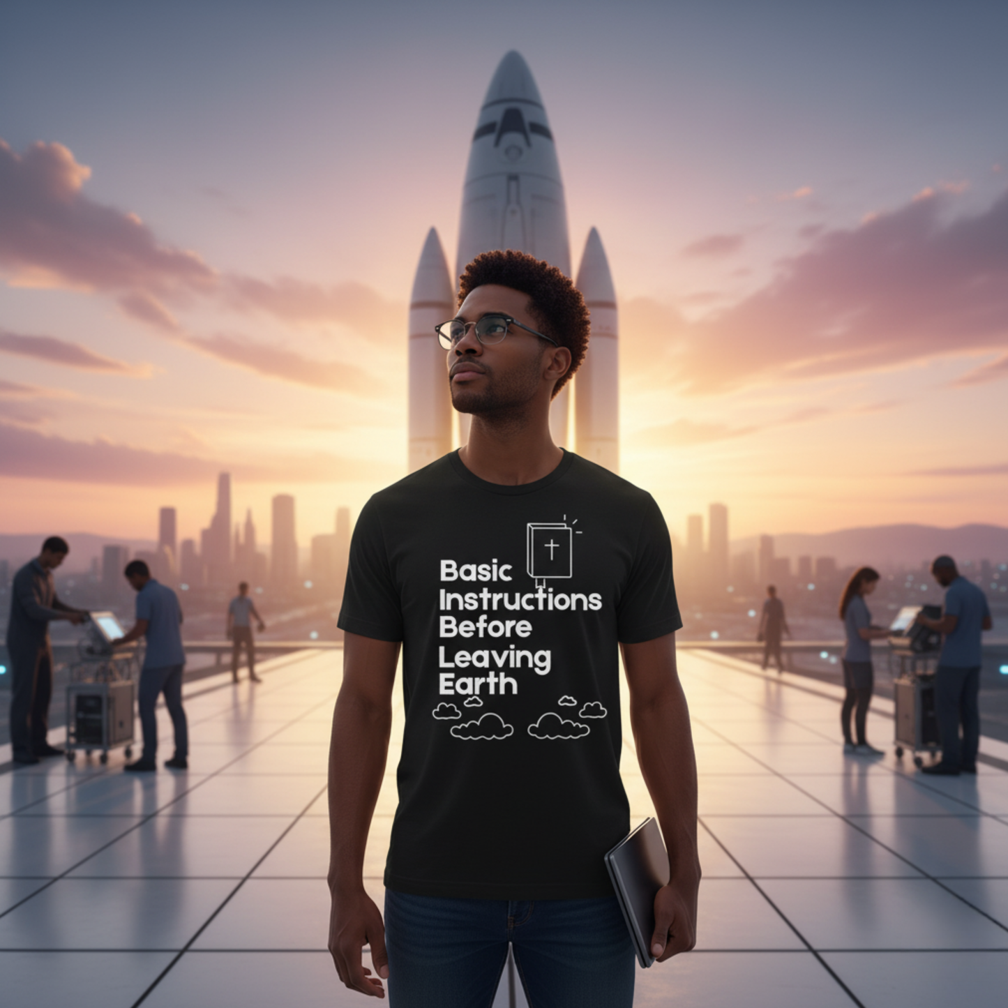 “Basic Instructions Before Leaving Earth” Religious Acronym Tee – Unisex Jersey T-Shirt