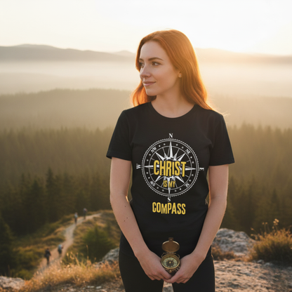 “Christ is My Compass” Religious T-Shirt – Faith-Based Direction for Daily Life