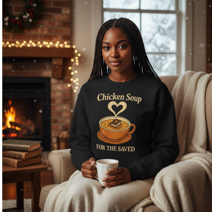 "Chicken Soup for the Saved" - Christian Sweatshirt - Unisex