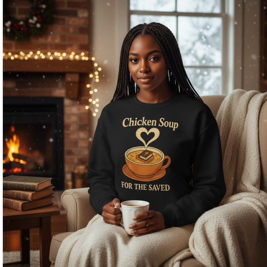 "Chicken Soup for the Saved" - Christian Sweatshirt - Unisex