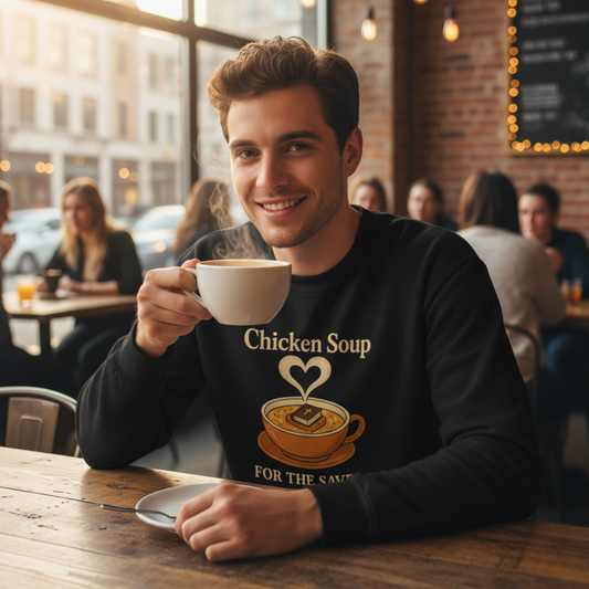 "Chicken Soup for the Saved" - Christian Sweatshirt - Unisex