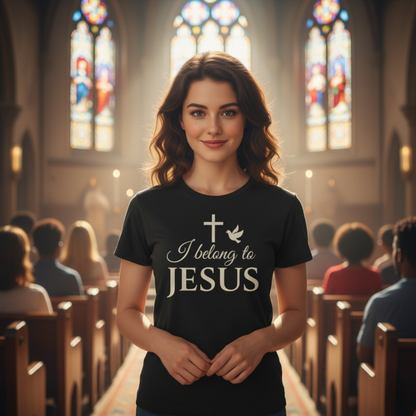 “I Belong to Jesus” Religious T-Shirt – Bold Statement of Faith and Identity
