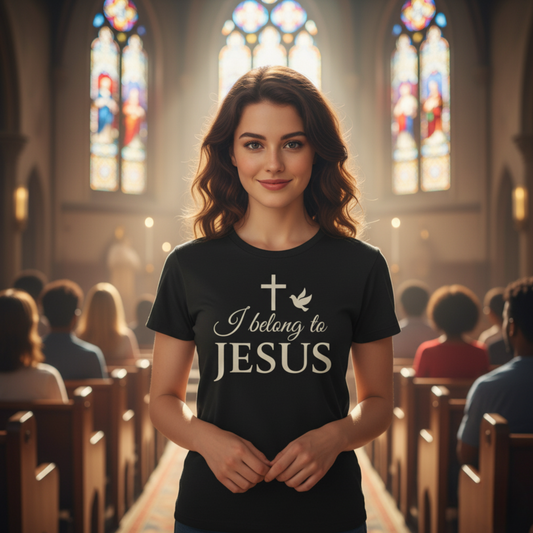 “I Belong to Jesus” Religious T-Shirt – Bold Statement of Faith and Identity
