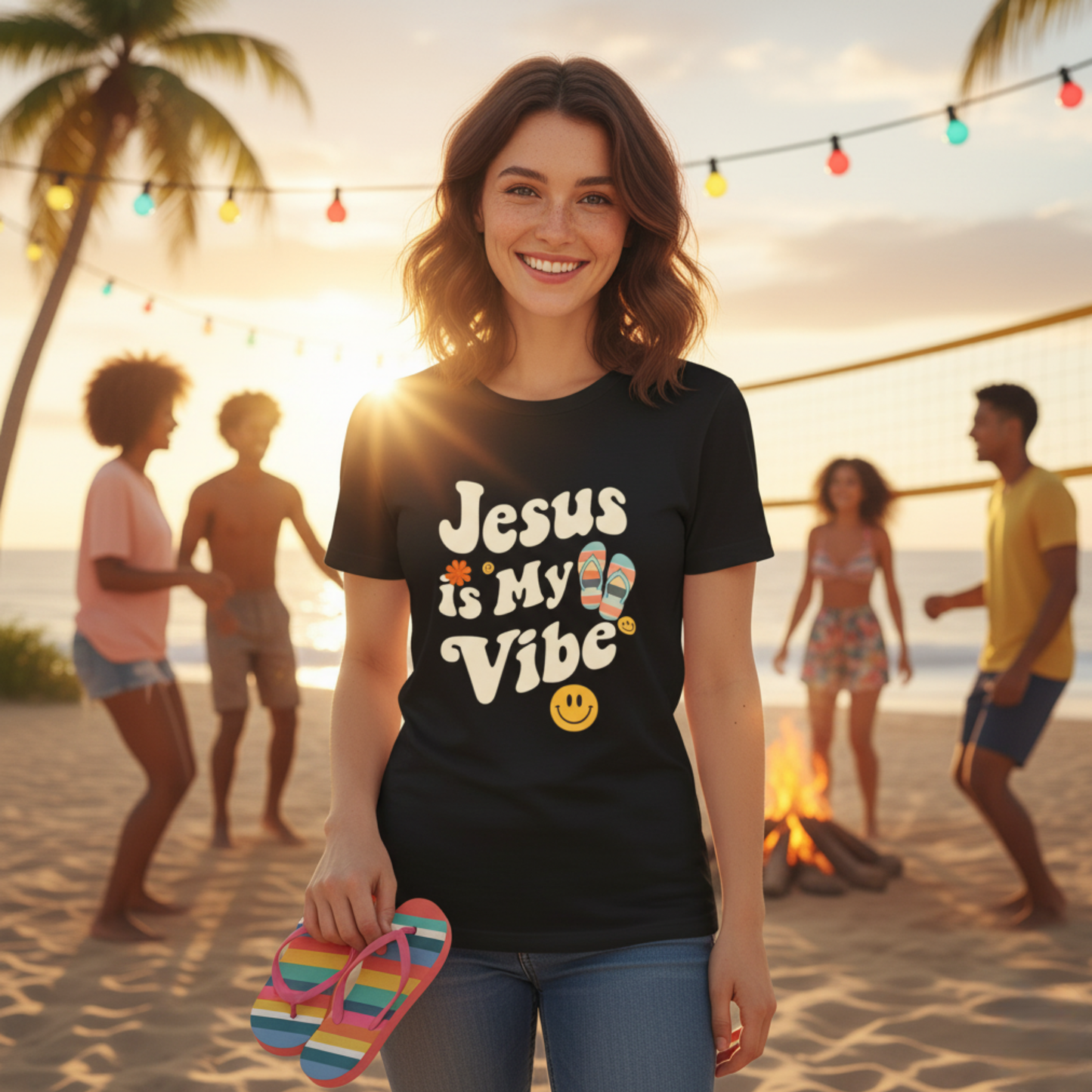 “Jesus Is My Vibe” Religious T-Shirt – Stylish Faith Statement