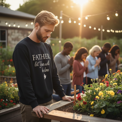"Father Let Your Will Be Done" - Christian Sweatshirt