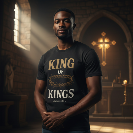 “King of Kings” Religious T-Shirt – Bold Declaration of Faith