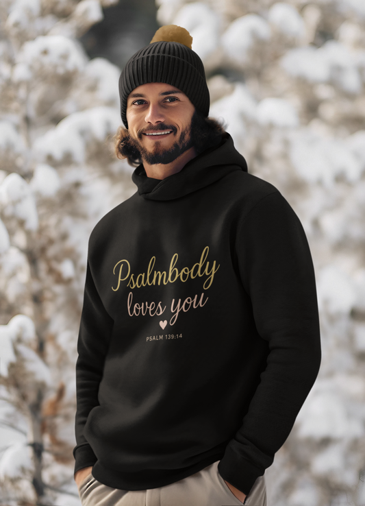 "Psalmbody Loves You" Hoodie - Unisex Heavy Blend Christian Sweatshirt for Relaxation & Faith